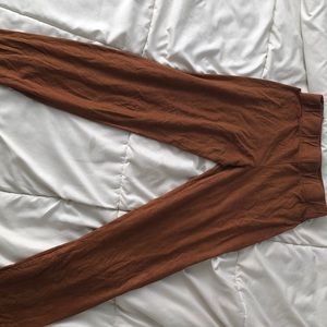 Brown Sude-Like Leggings